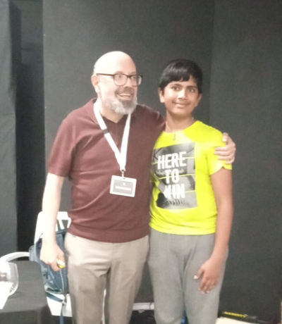 Aaron with Chief Arbiter,IA Jose F. Suárez Roa